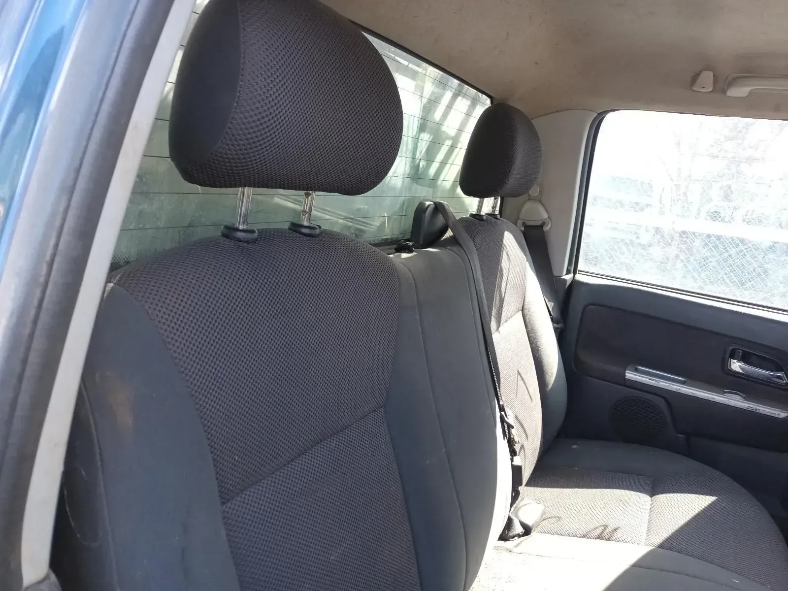 Back Seat of a Blue Pickup Truck With Two Headrests — South West 4WD Wreckers In Brisbane, QLD