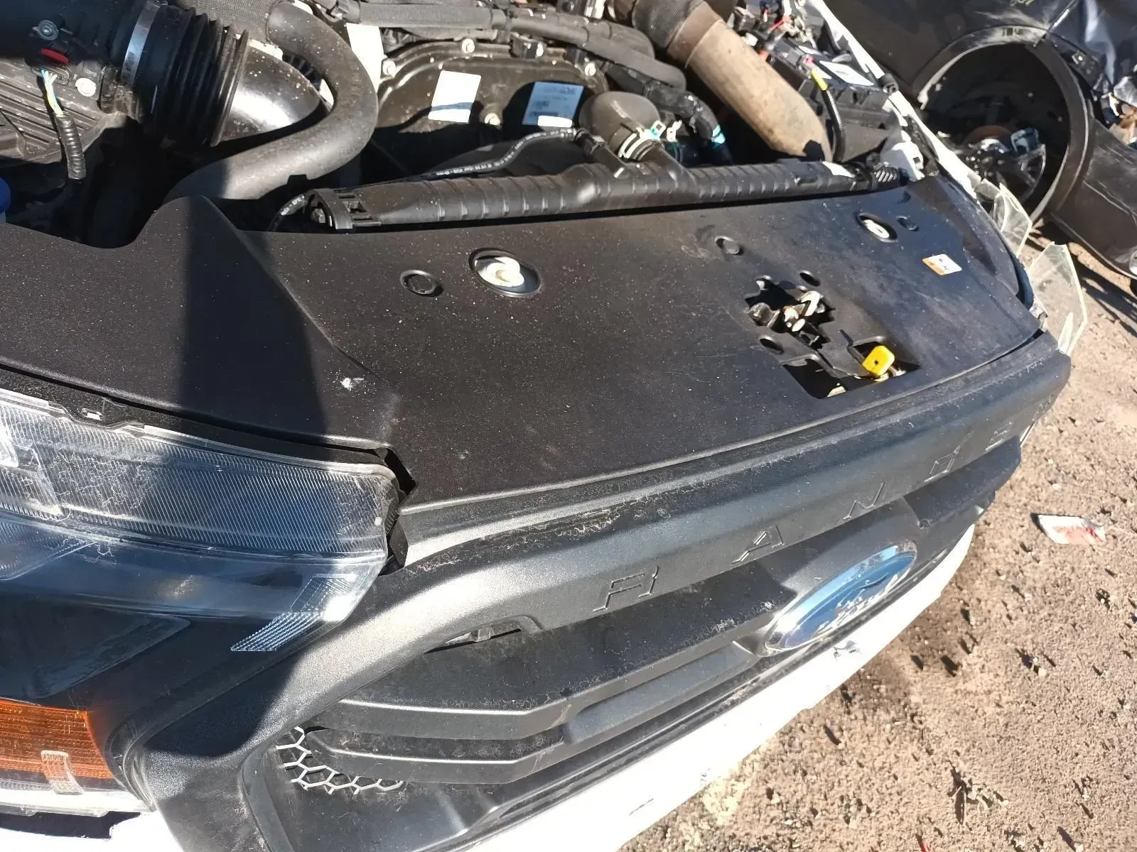 Damaged Car Front-end With Missing Parts — South West 4WD Wreckers In Brisbane, QLD