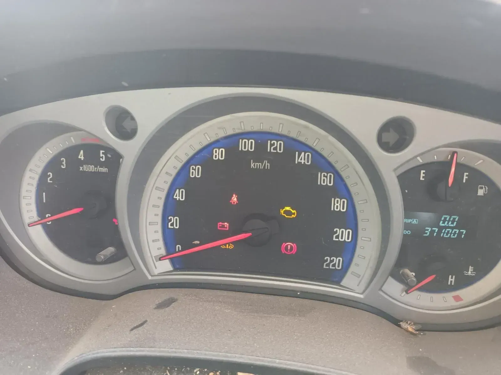 Car Dashboard With Illuminated Warning Lights — South West 4WD Wreckers In Brisbane, QLD