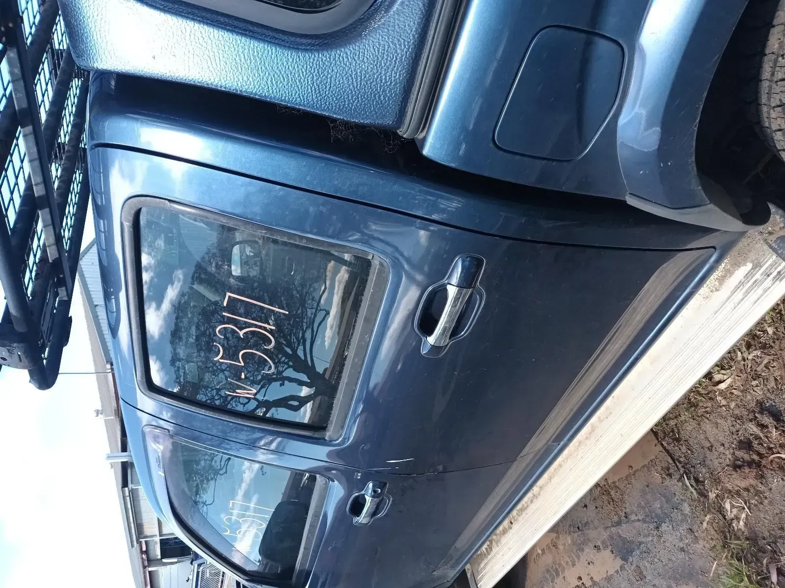 Blue Car Door With Window — South West 4WD Wreckers In Brisbane, QLD