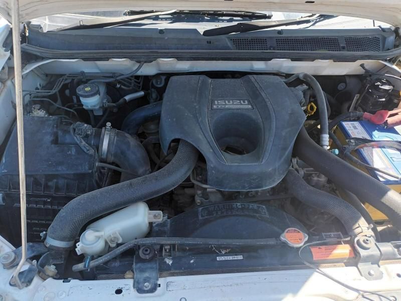 The Engine of a White Car is Shown With the Hood Open — South West 4WD Wreckers In Brisbane, QLD