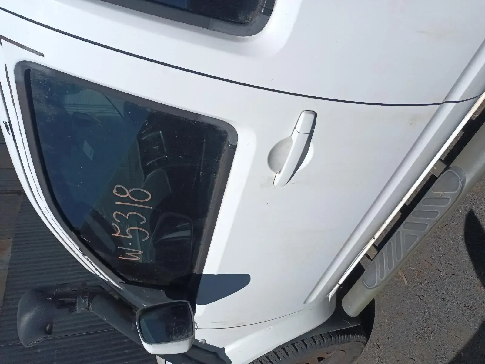White Car Door With Tinted Window and Side Mirror — South West 4WD Wreckers In Brisbane, QLD