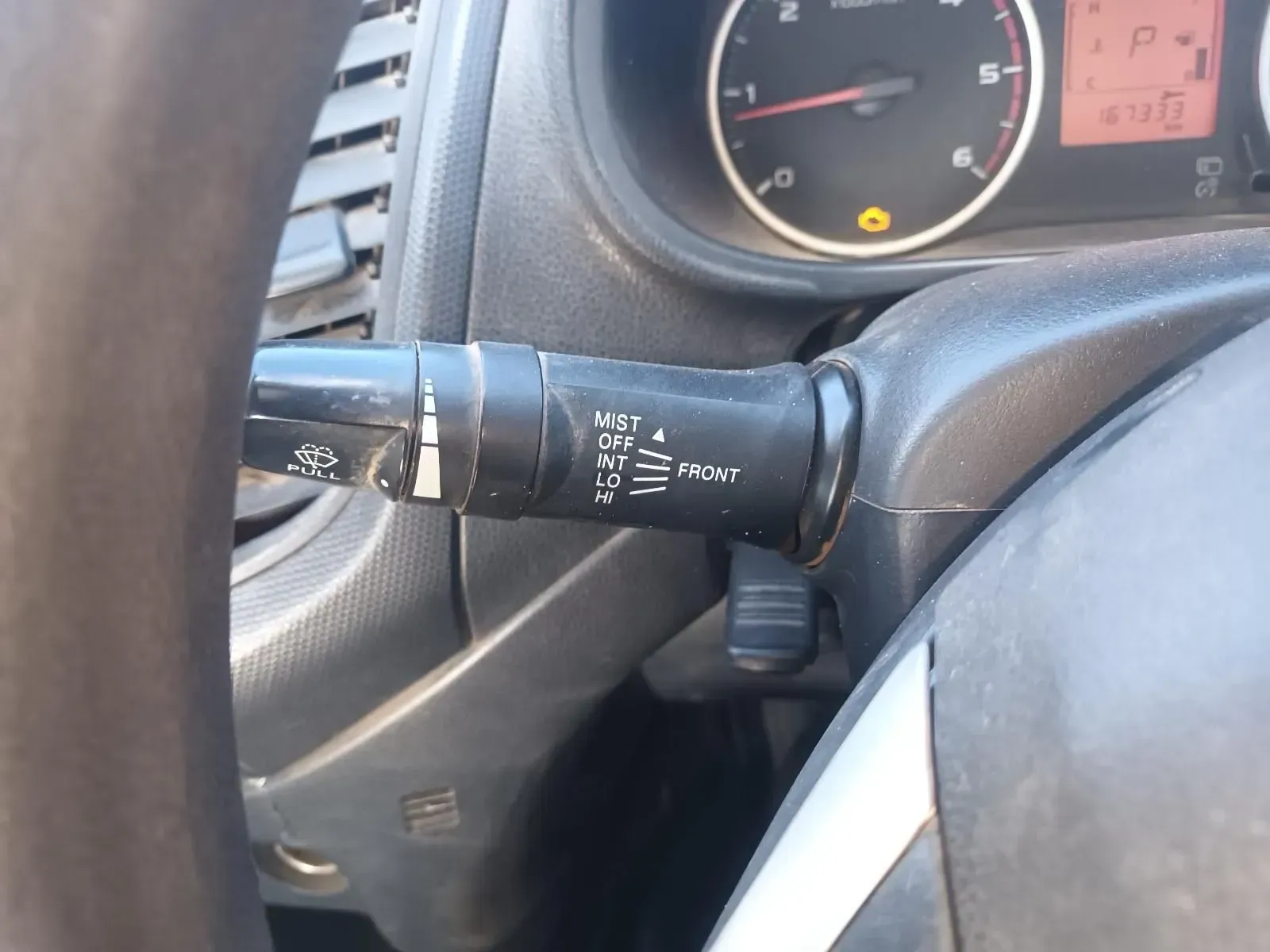 Dashboard With Wiper and Indicator Lever, Check Engine Light Illuminated — South West 4WD Wreckers In Brisbane, QLD
