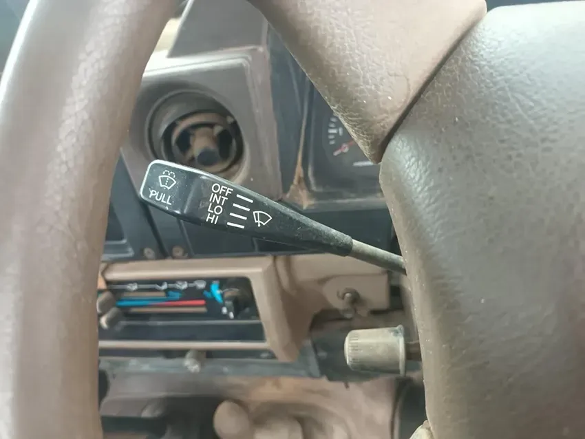 A Close Up of a Car Steering Wheel and Wiper Switch — South West 4WD Wreckers In Brisbane, QLD
