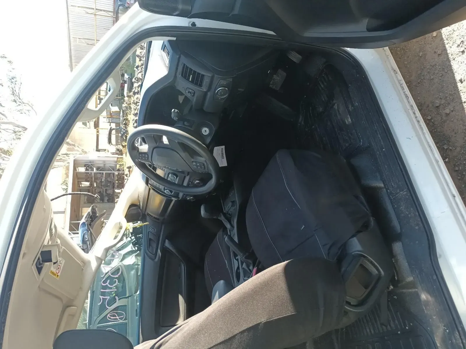 Interior of a White Car With Black Seats and Steering Wheel — South West 4WD Wreckers In Brisbane, QLD