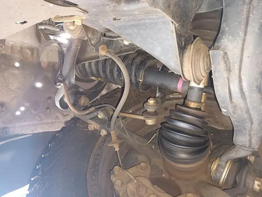 A Close Up of a Suspension System on a Car — South West 4WD Wreckers In Brisbane, QLD