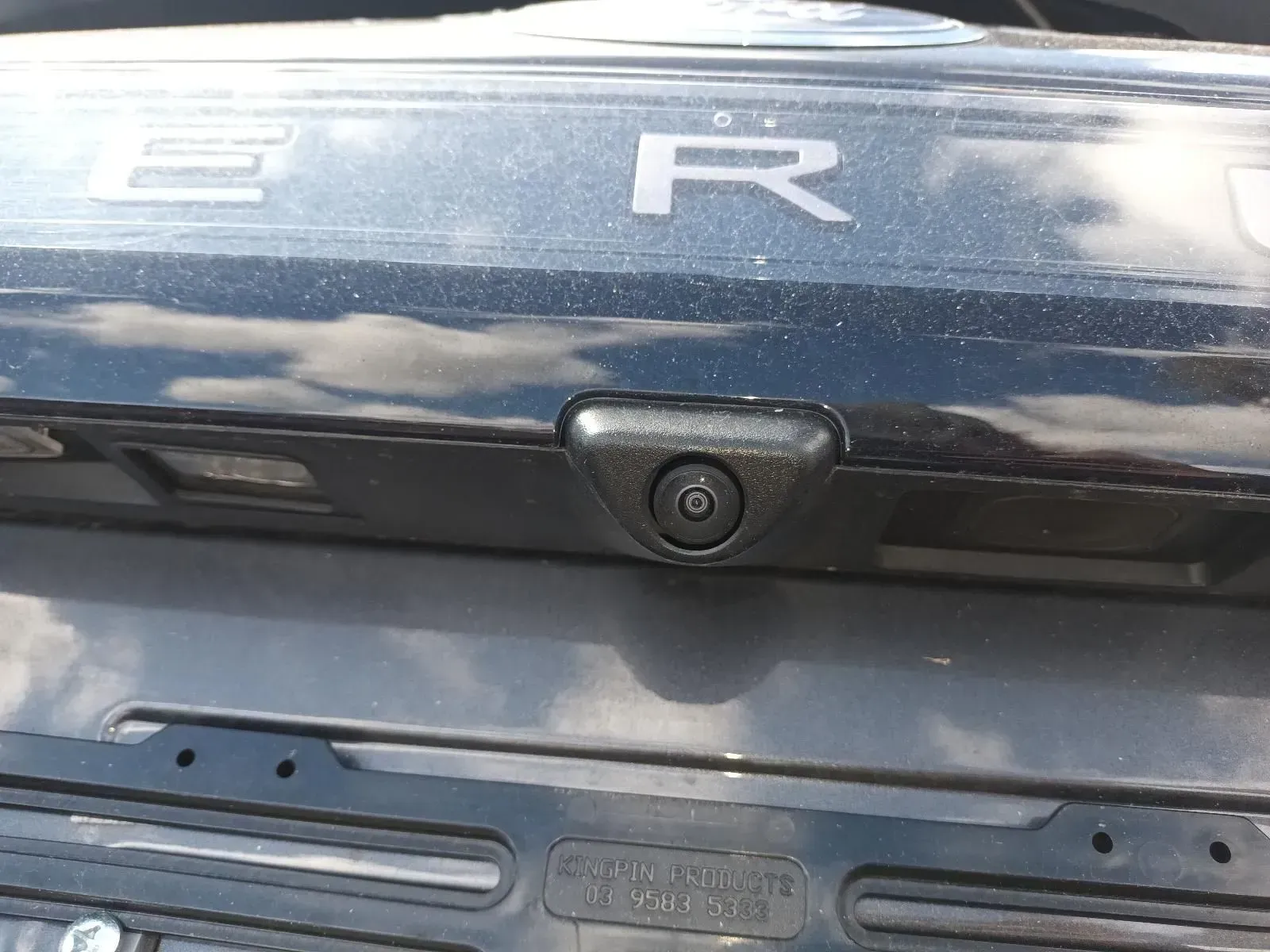 Rear View Camera Mounted on a Black Car's Trunk — South West 4WD Wreckers In Brisbane, QLD