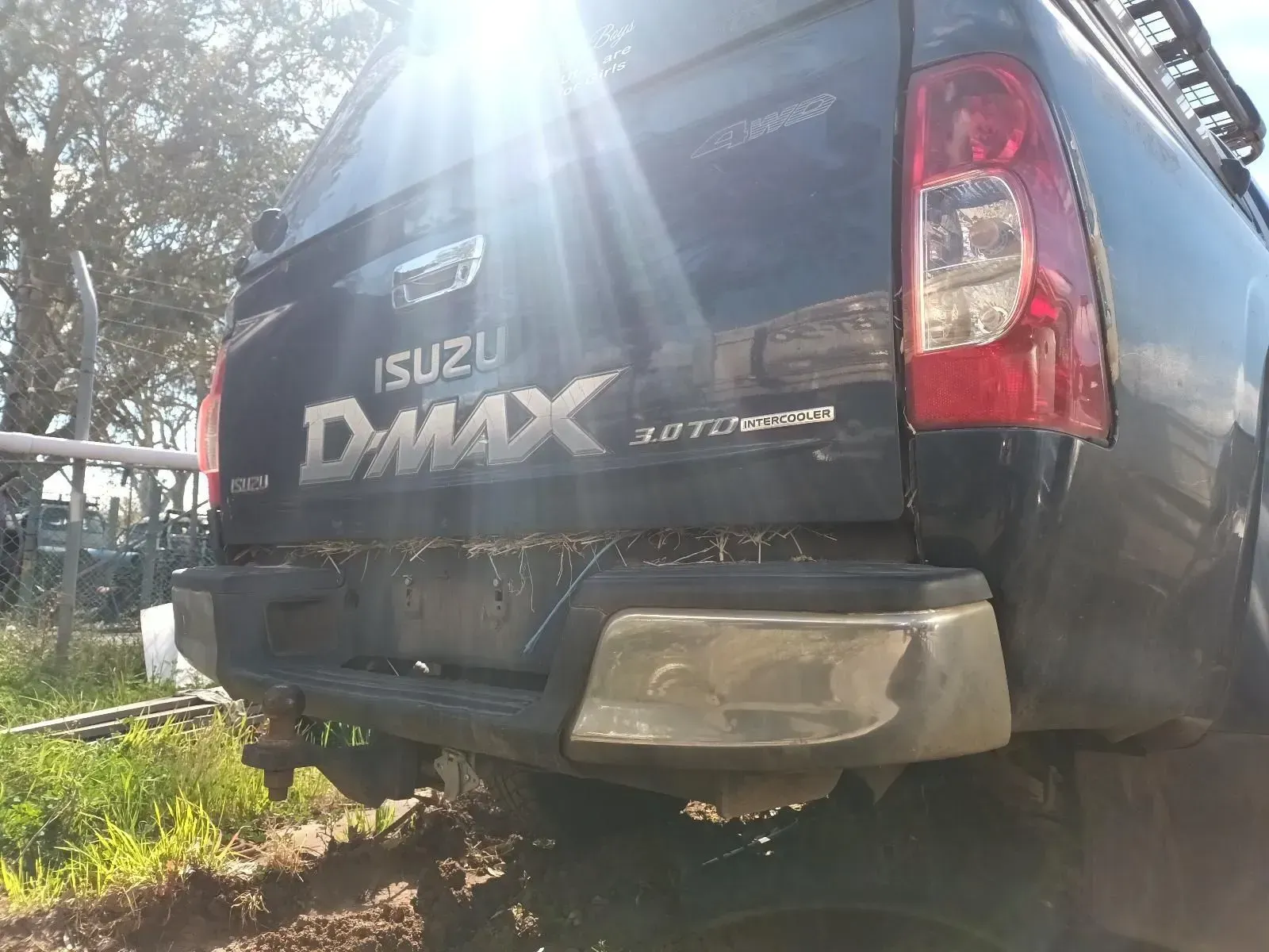 Black Isuzu D-max Pickup Truck With a Camper Shell — South West 4WD Wreckers In Brisbane, QLD
