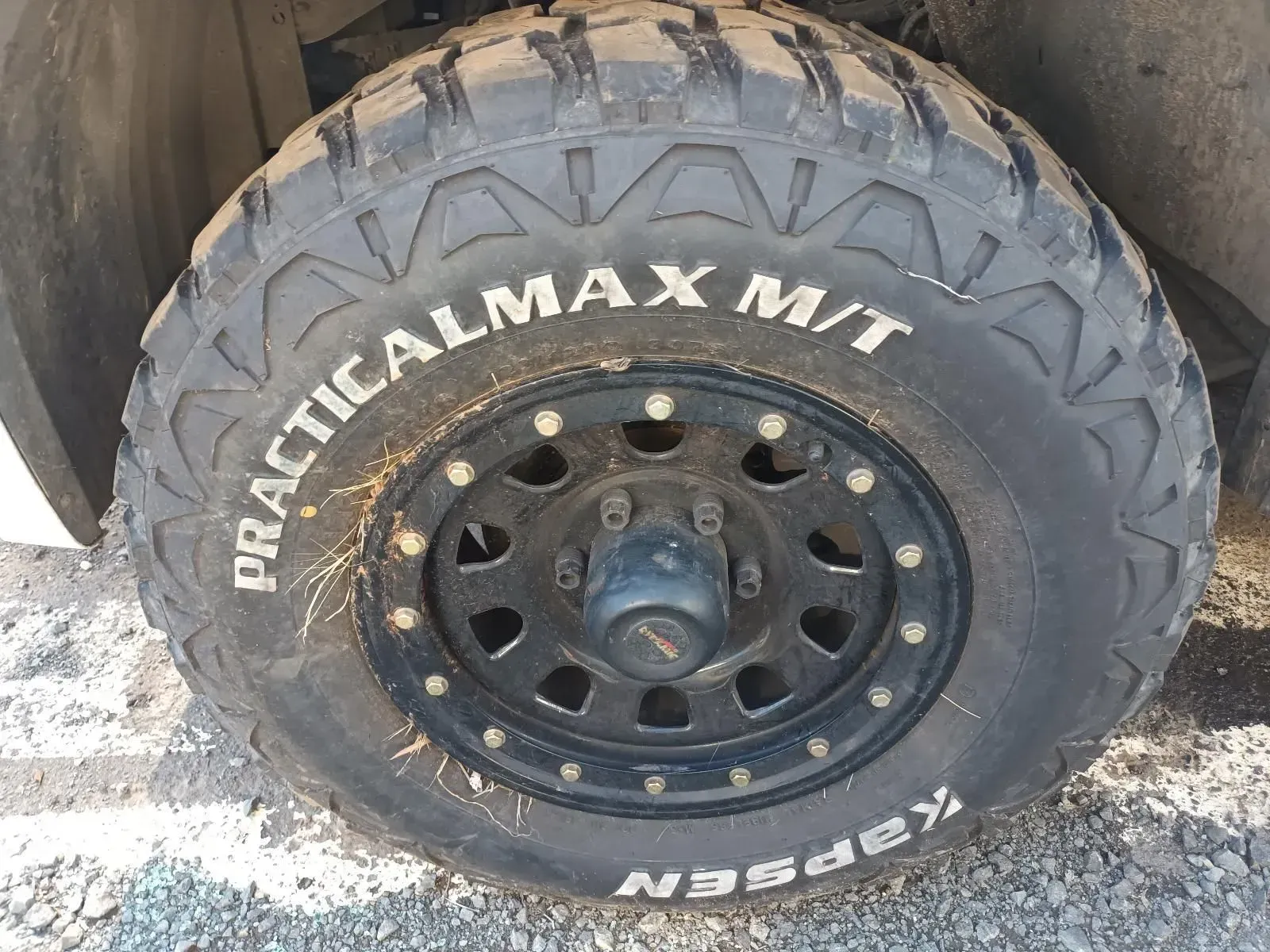 Black Off-road Tyre on a Black Rim — South West 4WD Wreckers In Brisbane, QLD