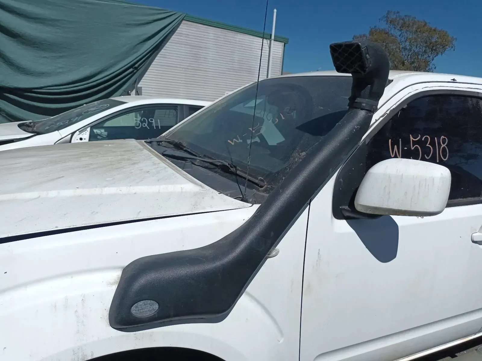 White Truck With a Black Snorkel Attached to the Side — South West 4WD Wreckers In Brisbane, QLD