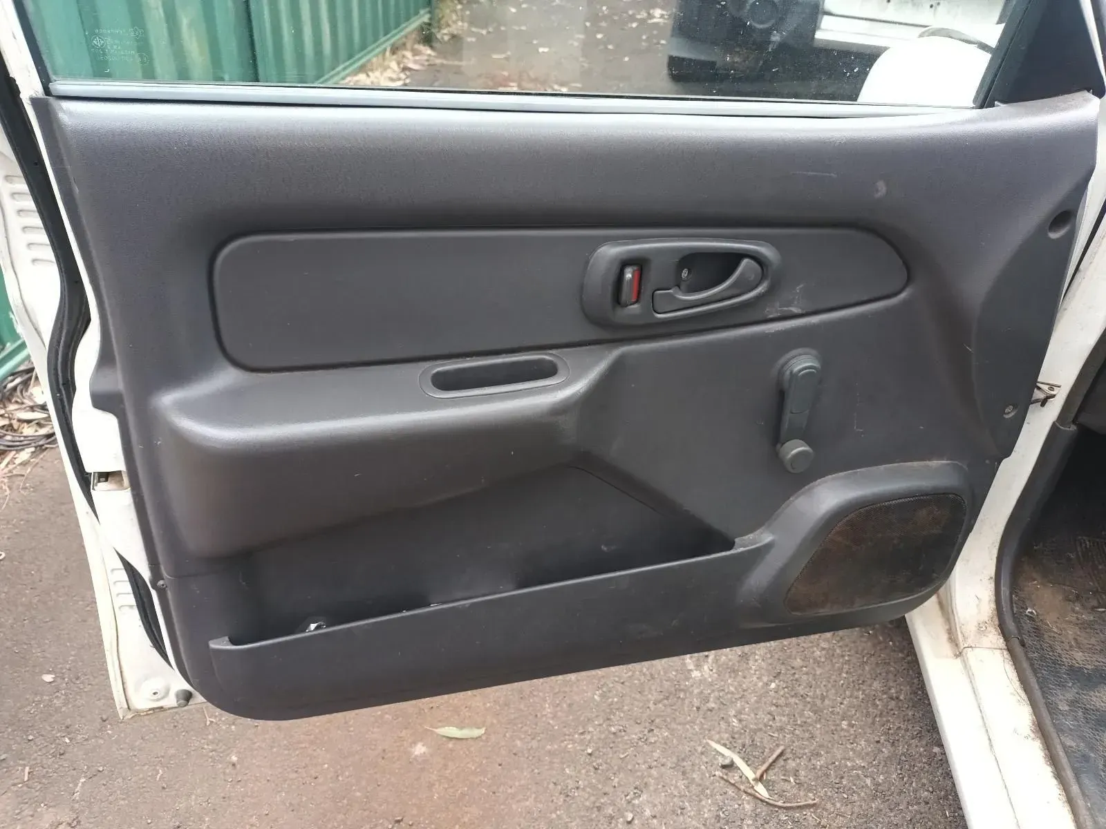 Car Door Interior, Black Plastic, Handle, Window Crank, and Storage Compartment — South West 4WD Wreckers In Brisbane, QLD