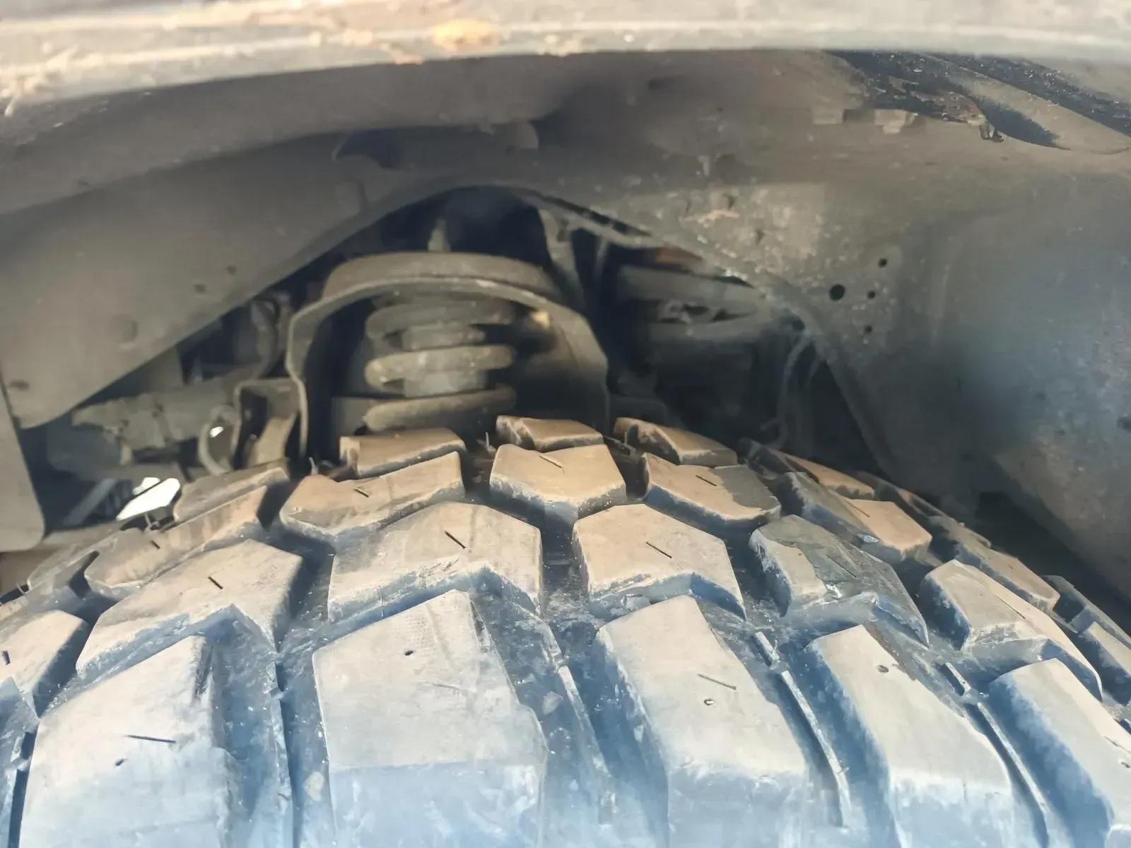 Close-up of a Vehicle's Tyre and Suspension System — South West 4WD Wreckers In Brisbane, QLD