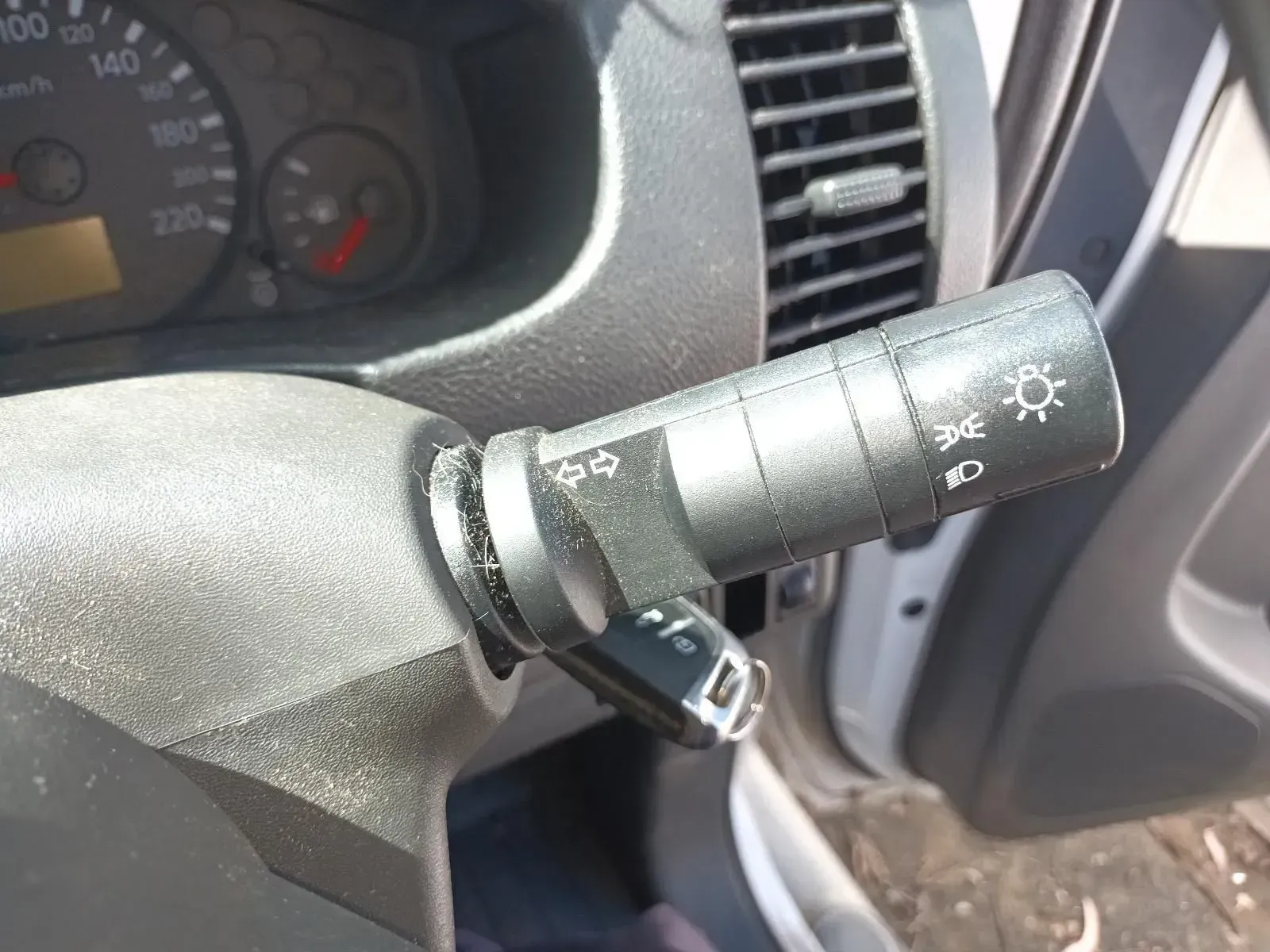 Car's Dashboard With a Black Turn Signal and Light Switch — South West 4WD Wreckers In Brisbane, QLD