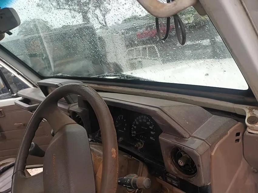The Inside of a Car With a Steering Wheel and Dashboard — South West 4WD Wreckers In Brisbane, QLD