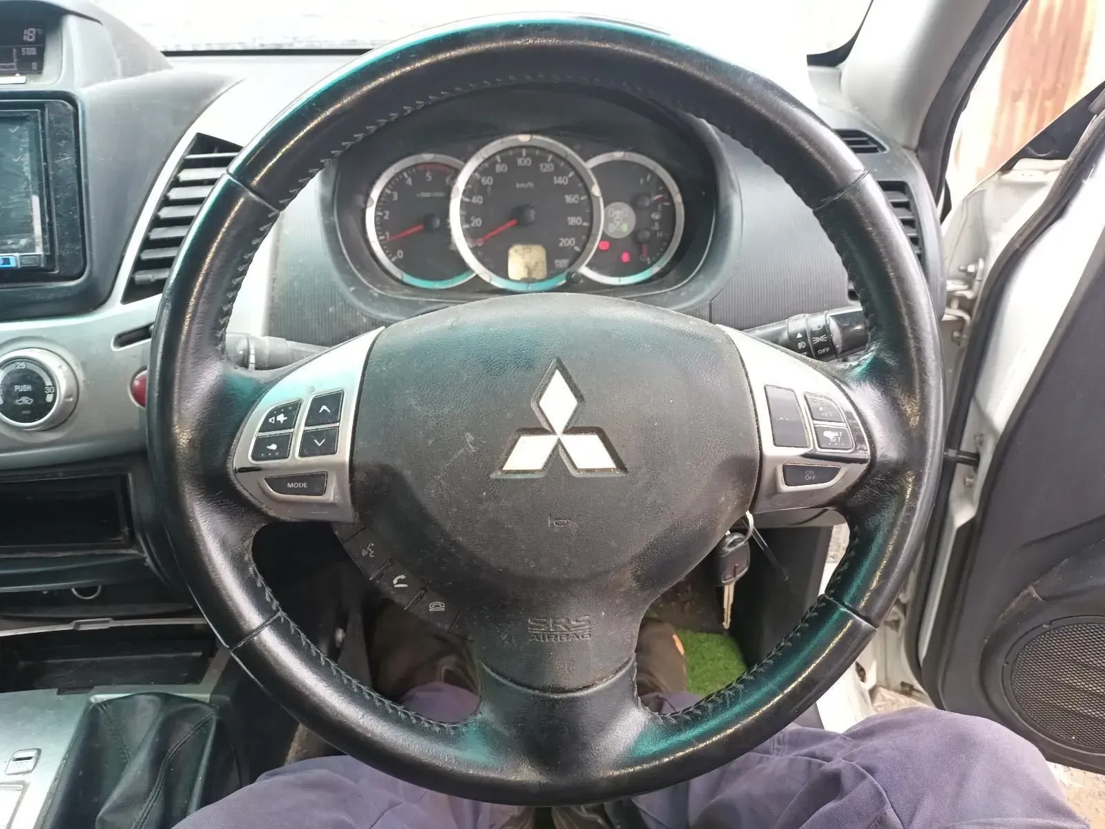 Steering Wheel of a Mitsubishi Car With the Dashboard Visible — South West 4WD Wreckers In Brisbane, QLD