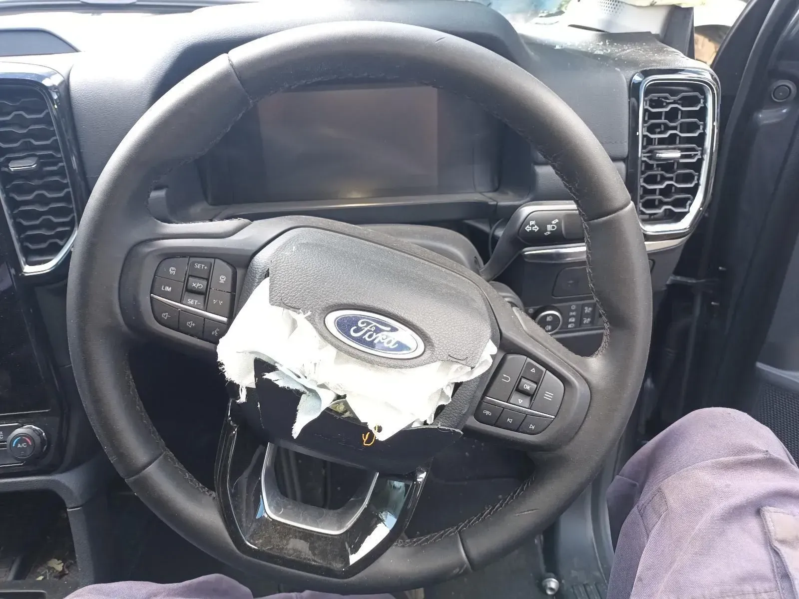 Damaged Ford Car Interior — South West 4WD Wreckers In Brisbane, QLD