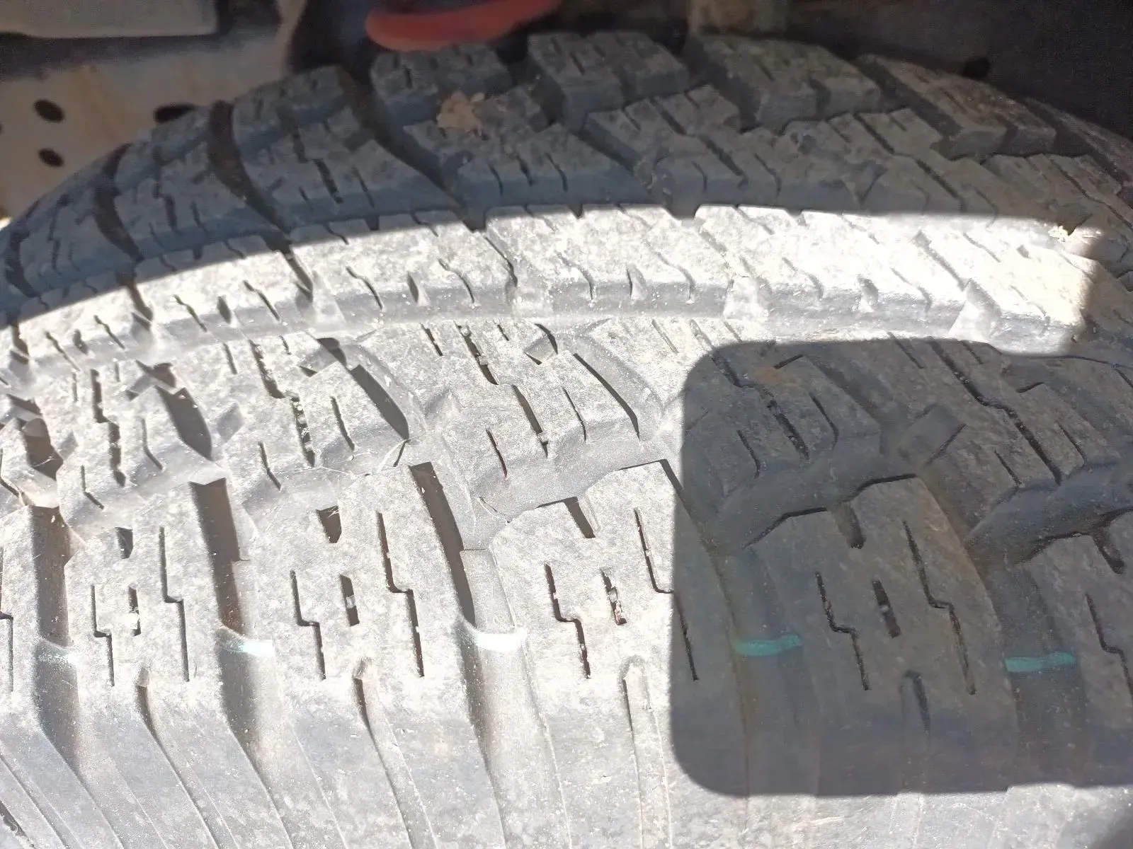 Close-up of a Tyre's Tread Pattern, Showing Deep Grooves for Grip on a Vehicle — South West 4WD Wreckers In Brisbane, QLD