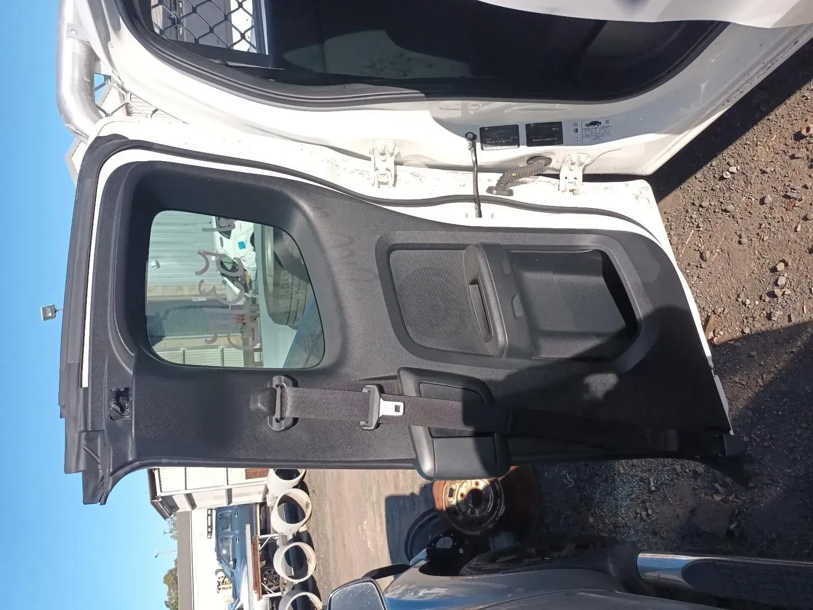 White Vehicle's Rear Door, Open to the Outside — South West 4WD Wreckers In Brisbane, QLD