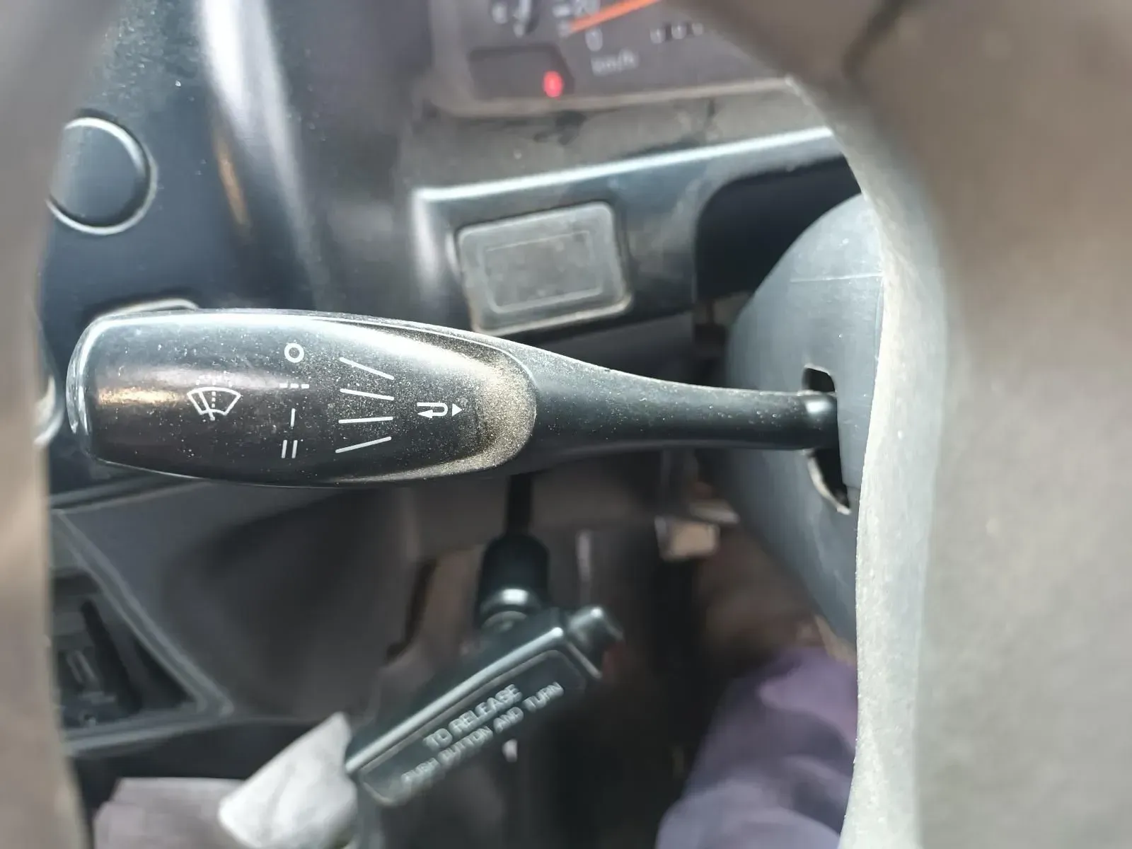Interior of a Vehicle: Wiper and Turn Signal Lever on a Steering Column — South West 4WD Wreckers In Brisbane, QLD