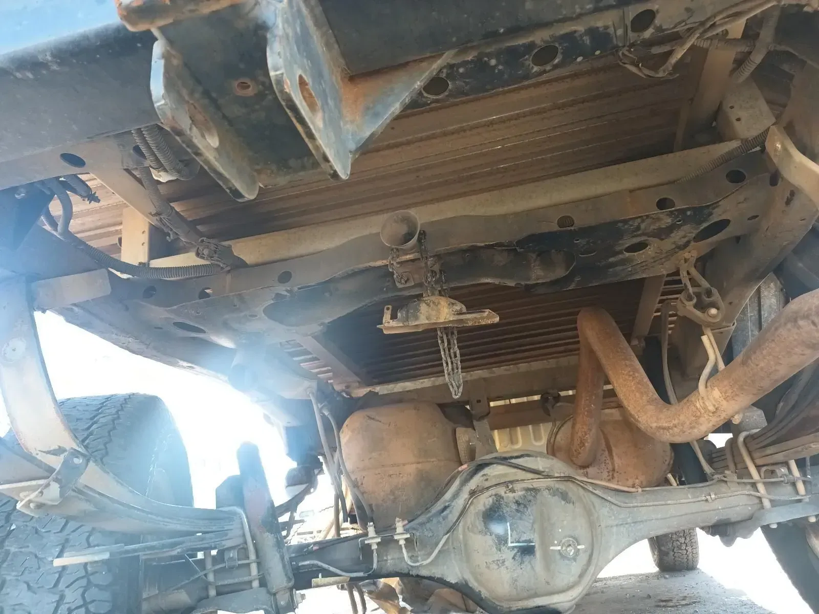 Underside of a Vehicle Showing Rusted Frame — South West 4WD Wreckers In Brisbane, QLD