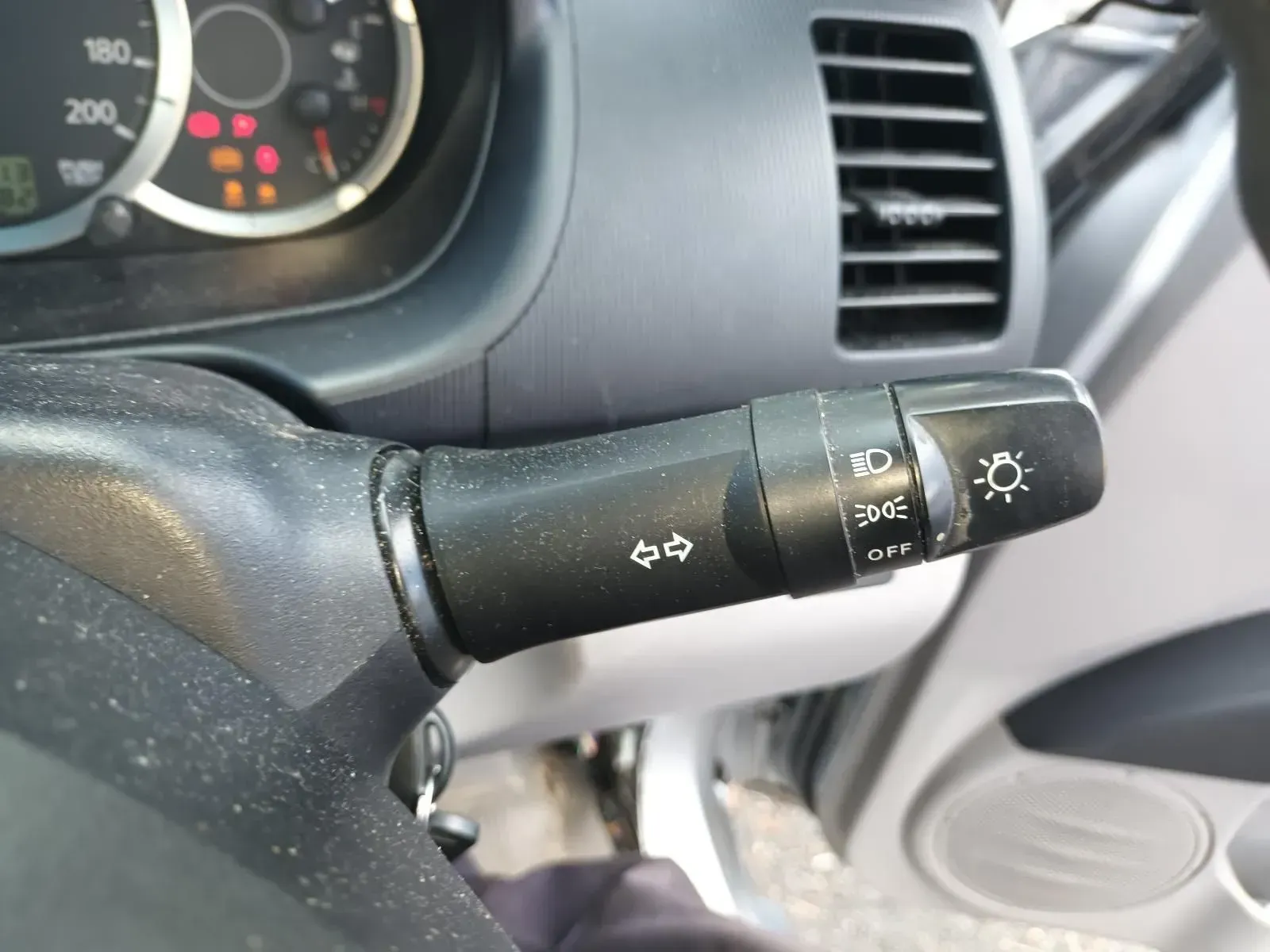 Car's Headlight and Turn Signal Control Lever With Symbols — South West 4WD Wreckers In Brisbane, QLD