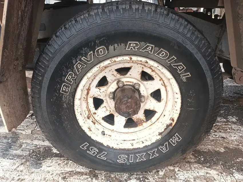 A Close Up of a Bravo Radial Tire on a Truck — South West 4WD Wreckers In Brisbane, QLD