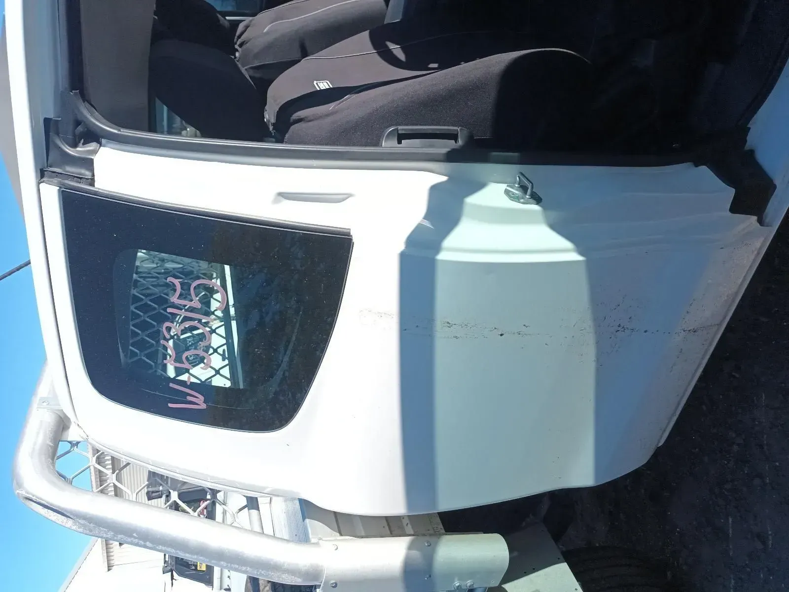 White Truck Door With Window, Metal Bar, and Black Interior — South West 4WD Wreckers In Brisbane, QLD