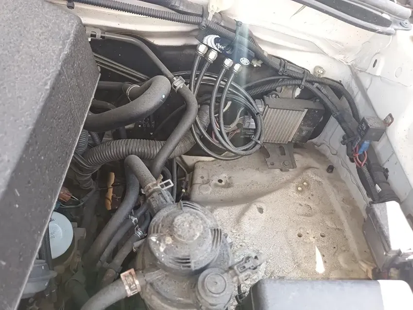A Close Up of a Car Engine With a Lot of Wires Coming Out of It — South West 4WD Wreckers In Brisbane, QLD