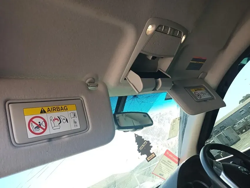 A Car with a Sun Visor and a Warning Sign on It — South West 4WD Wreckers In Brisbane, QLD