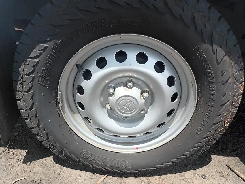 A Close Up of a Tire on a Toyota Truck — South West 4WD Wreckers In Brisbane, QLD
