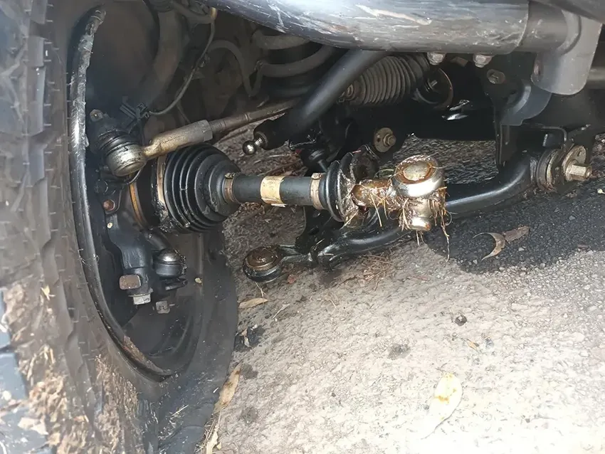 A Close Up of the Front Suspension of a Vehicle — South West 4WD Wreckers In Brisbane, QLD