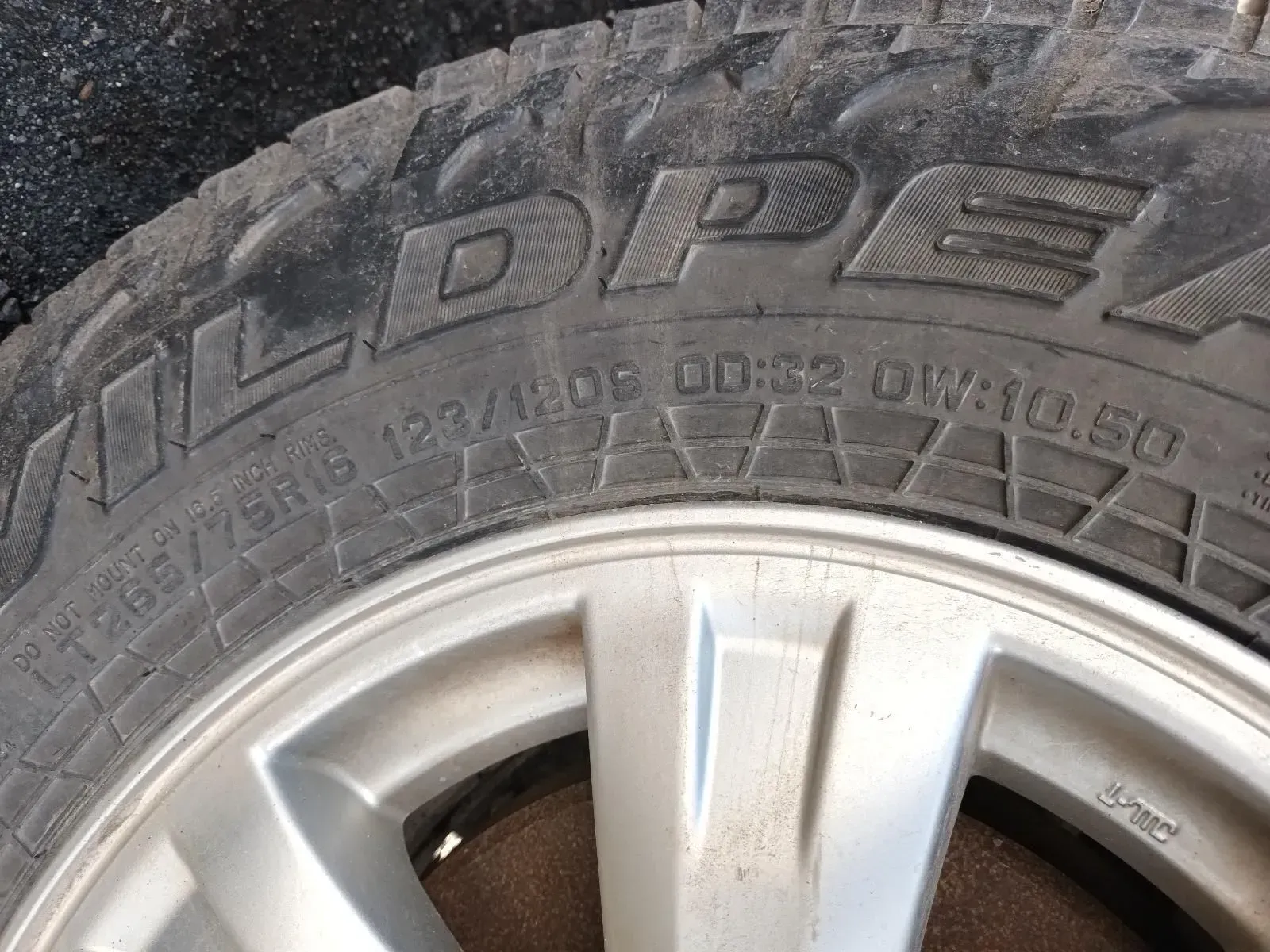 Close-up of a Tyre With the Brand Name — South West 4WD Wreckers In Brisbane, QLD