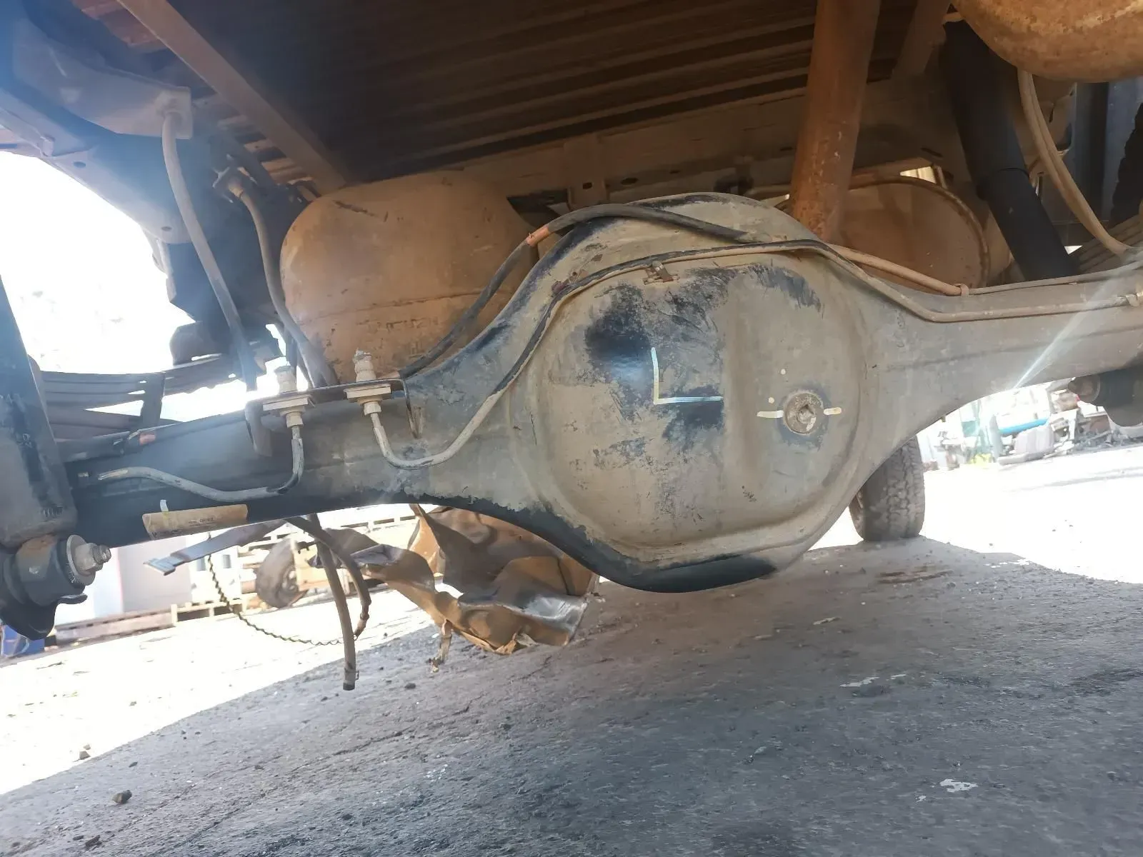 Underside View of a Truck's Rear Axle — South West 4WD Wreckers In Brisbane, QLD