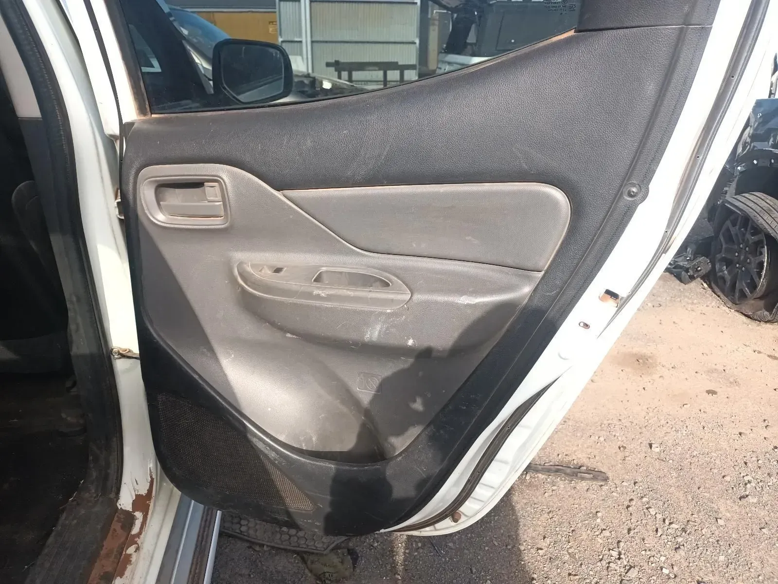 White Car Door Panel With Gray Plastic — South West 4WD Wreckers In Brisbane, QLD