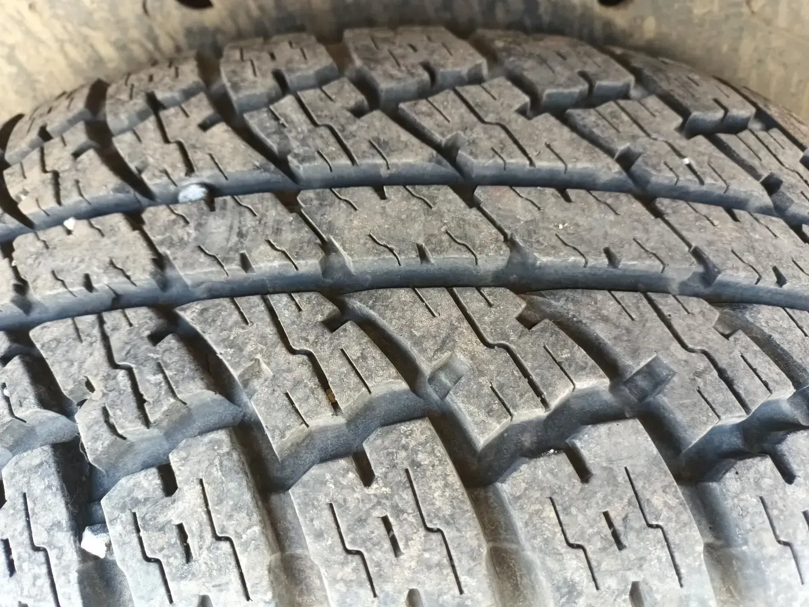 Close-up of a Worn Car Tyre With a Tread Pattern Visible — South West 4WD Wreckers In Brisbane, QLD