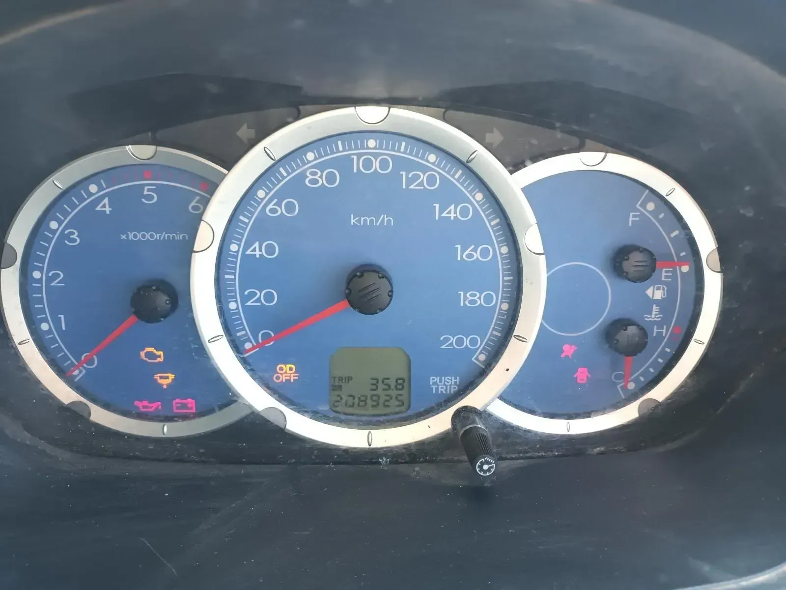 Car Dashboard With Speedometer, Tachometer, and Gauges Illuminated — South West 4WD Wreckers In Brisbane, QLD