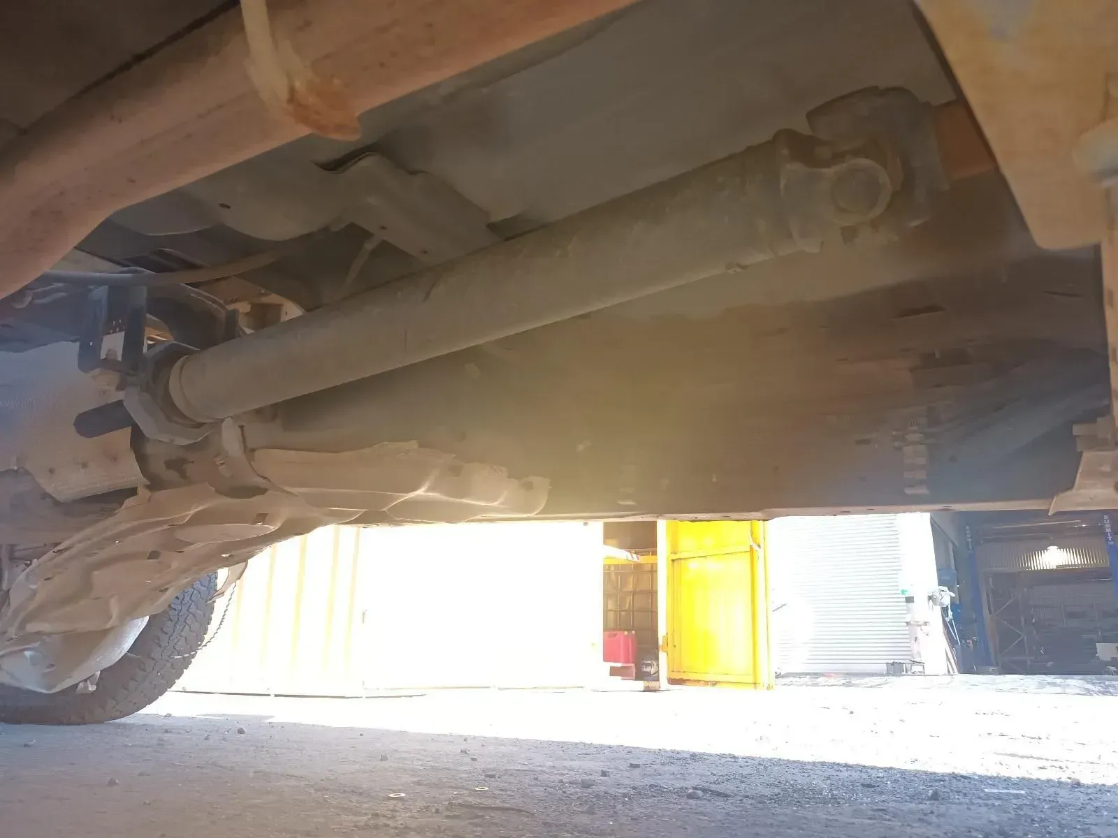 Underneath a Vehicle, a Driveshaft Connects the Transmission to the Rear Axle — South West 4WD Wreckers In Brisbane, QLD