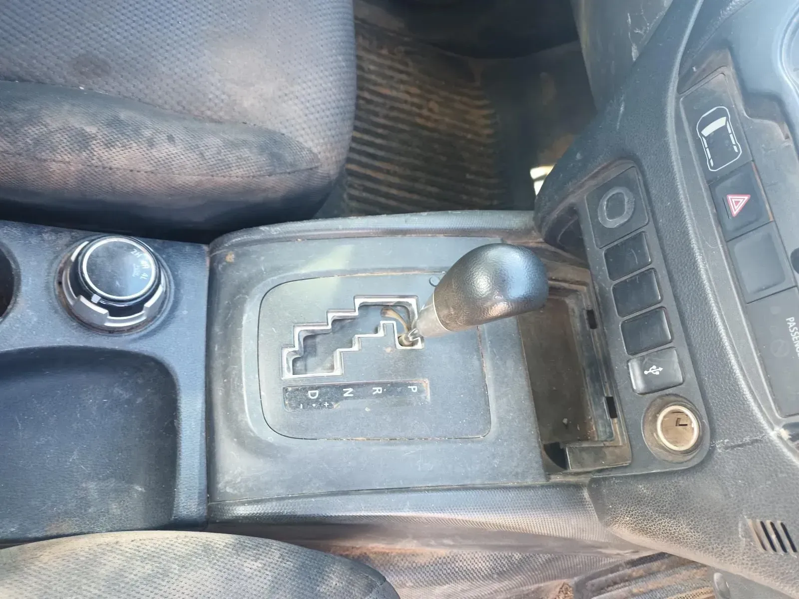 Car's Gear Shift Console With an Automatic Shifter in Park — South West 4WD Wreckers In Brisbane, QLD