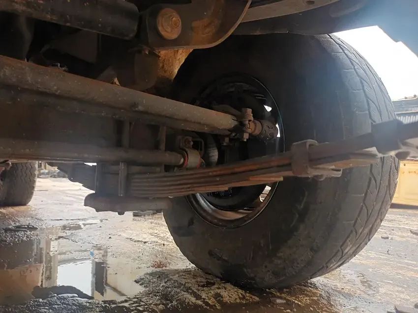 A Close Up of the Rear Suspension of a Truck — South West 4WD Wreckers In Brisbane, QLD