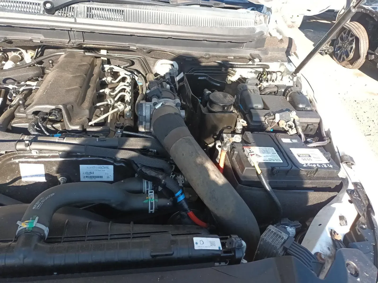 Engine of a Car, Showing Various Components Under the Hood — South West 4WD Wreckers In Brisbane, QLD