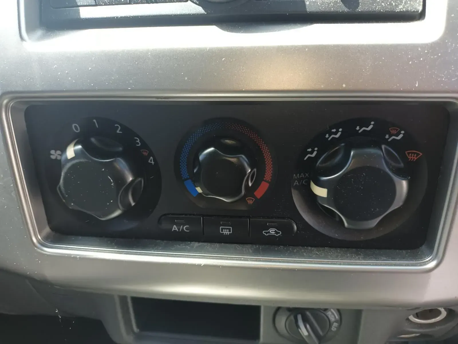 Car's Dashboard With Three Black Knobs for Climate Control — South West 4WD Wreckers In Brisbane, QLD