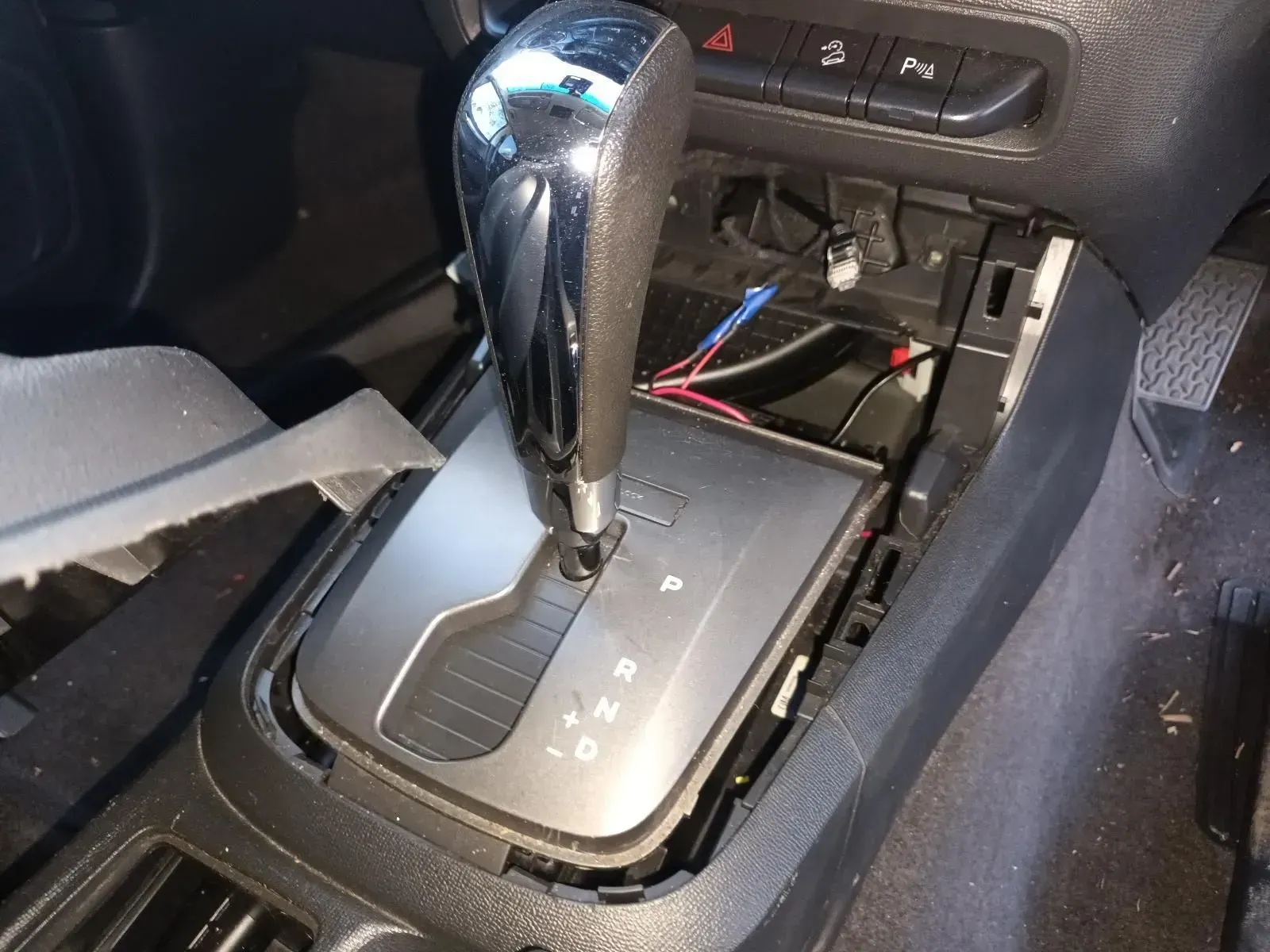 Car's Interior Showing Exposed Gear Shift Components — South West 4WD Wreckers In Brisbane, QLD