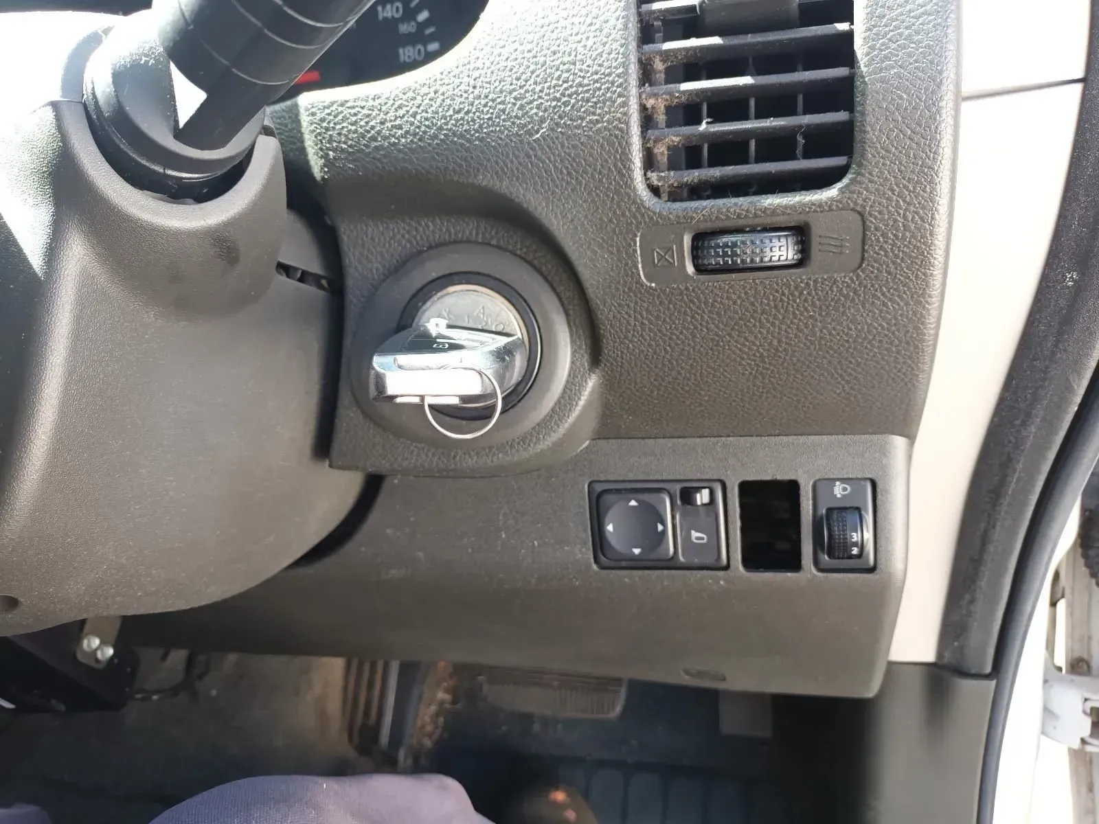 Dashboard of a Car With Key in Ignition — South West 4WD Wreckers In Brisbane, QLD