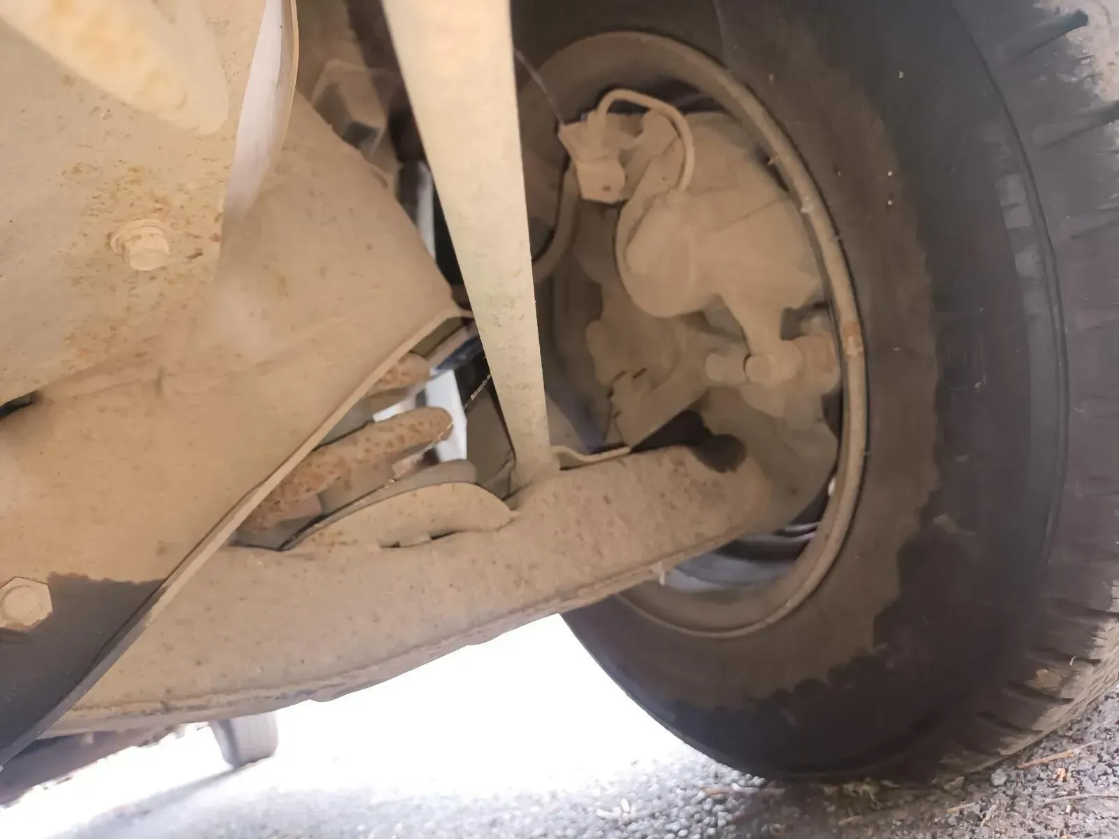 Underside of a Vehicle's Front Wheel — South West 4WD Wreckers In Brisbane, QLD