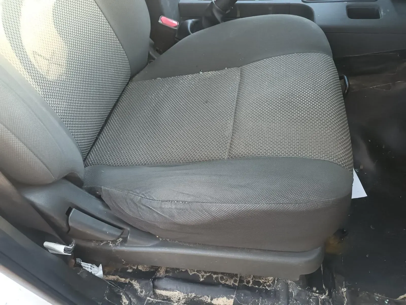 Gray Fabric Car Seat With Wear and Tear — South West 4WD Wreckers In Brisbane, QLD