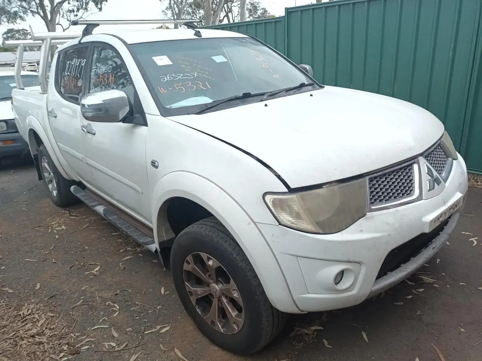 White Mitsubishi Triton Ute — South West 4WD Wreckers In Brisbane, QLD