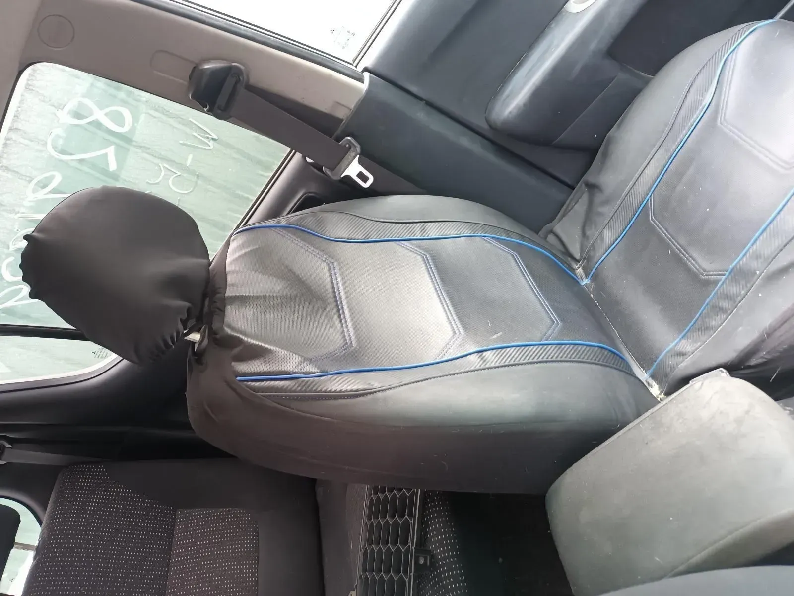 Interior Car Seat With Black Covers, Blue Trim — South West 4WD Wreckers In Brisbane, QLD