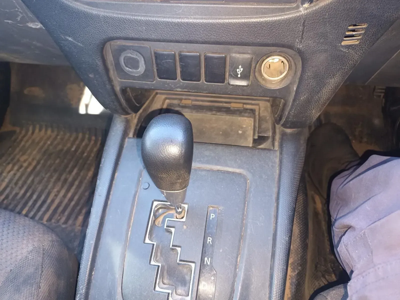 Interior Car Shot With Gearshift and Console Featuring Switches — South West 4WD Wreckers In Brisbane, QLD