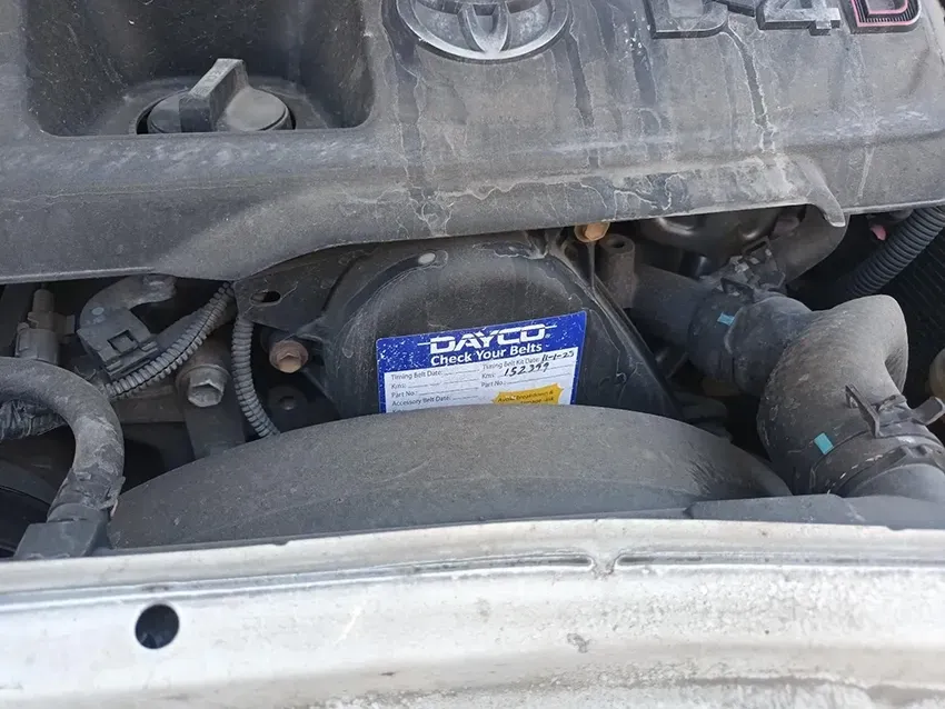 A Close Up of a Car Engine With a Dayco Sticker on It — South West 4WD Wreckers In Brisbane, QLD