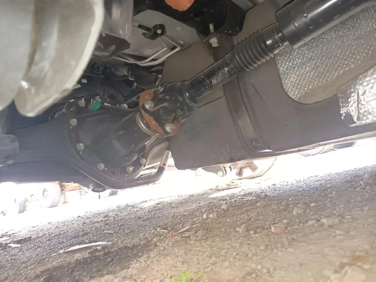 Undercarriage of a Vehicle Showing the Rear Differential — South West 4WD Wreckers In Brisbane, QLD